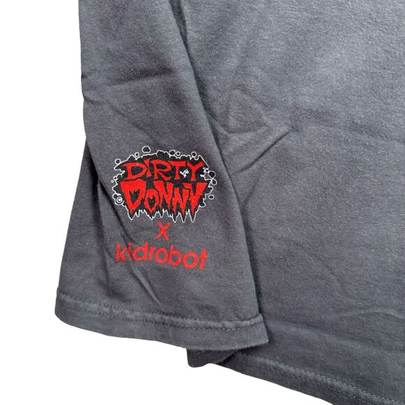RARE Kid Robot X Dirty Donny Gray Brain Eyes Streetwear T-Shirt Men's L - Picture 5 of 8